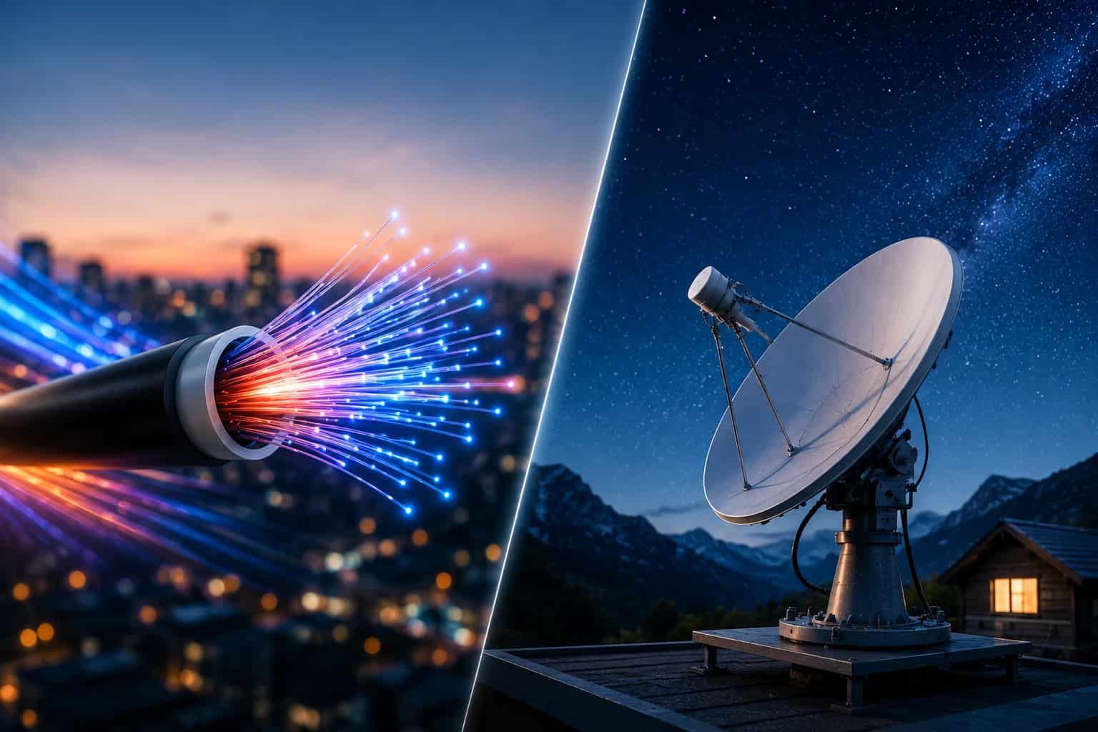 Internet Satelital vs Fibra Óptica: ¿Cuál Conviene para Empresas?